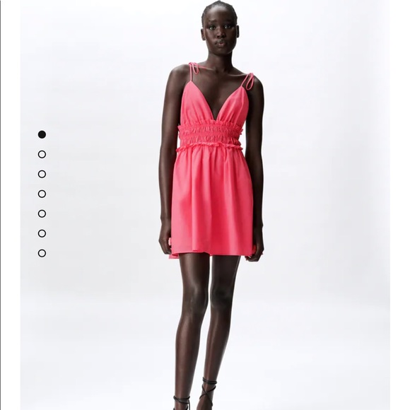 BNWT Zara Ruffle Mini Dress - Picture 6 of 10